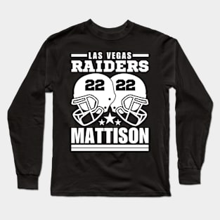 Las Vegas Raiders Mattison 22 American Football Retro Long Sleeve T-Shirt